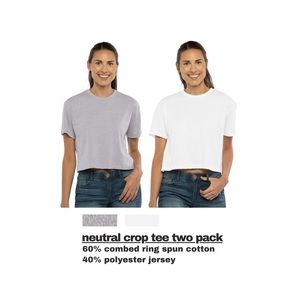 Crop Top Two Pack Neutral NEW
